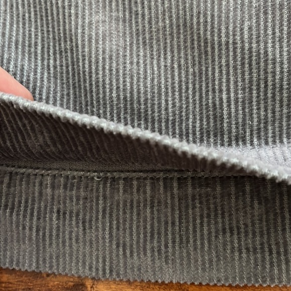 Loft Corduroy Skirt Gray Size 10 Petite - Picture 13 of 13
